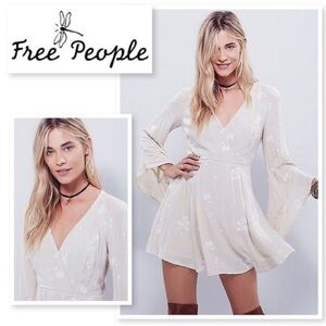 Free People NWT Jasmine embroidered jumpsuit